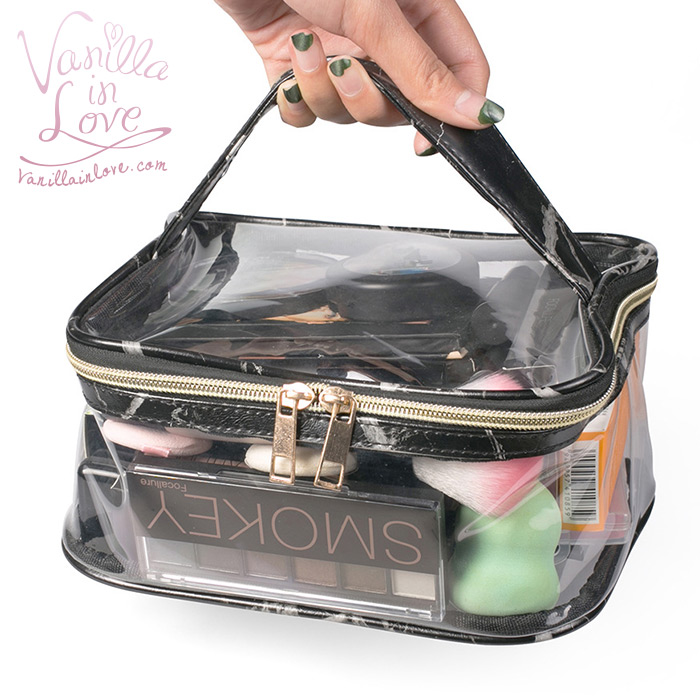 กระเป๋าเครื่องสำอางใส